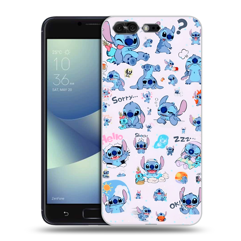 Пластиковый чехол на ASUS ZenFone 4 Pro с принтом Лило и Стич Пластиковый чехол на ASUS ZenFone 4 Pro с принтом Лило и Стич