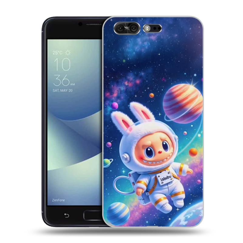 Пластиковый чехол на ASUS ZenFone 4 Pro с принтом Labubu Лабубу Пластиковый чехол на ASUS ZenFone 4 Pro с принтом Labubu Лабубу