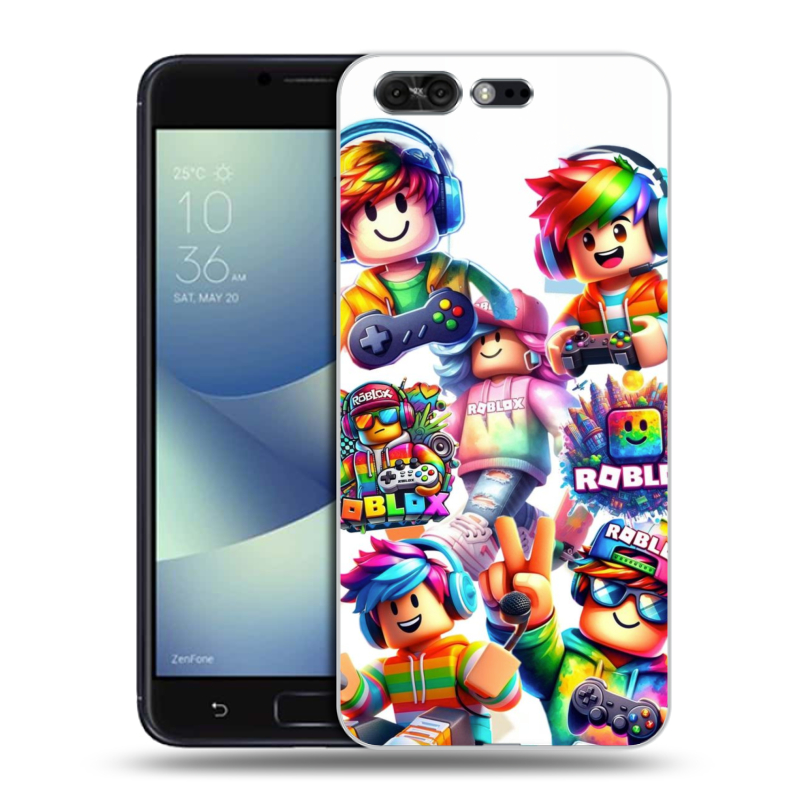 Силиконовый чехол на ASUS ZenFone 4 Pro с принтом Roblox Роблокс Силиконовый чехол на ASUS ZenFone 4 Pro с принтом Roblox Роблокс