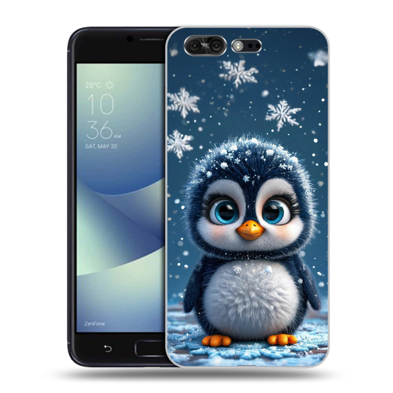 Пластиковый чехол на ASUS ZenFone 4 Pro с принтом Новый год Пластиковый чехол на ASUS ZenFone 4 Pro с принтом Новый год