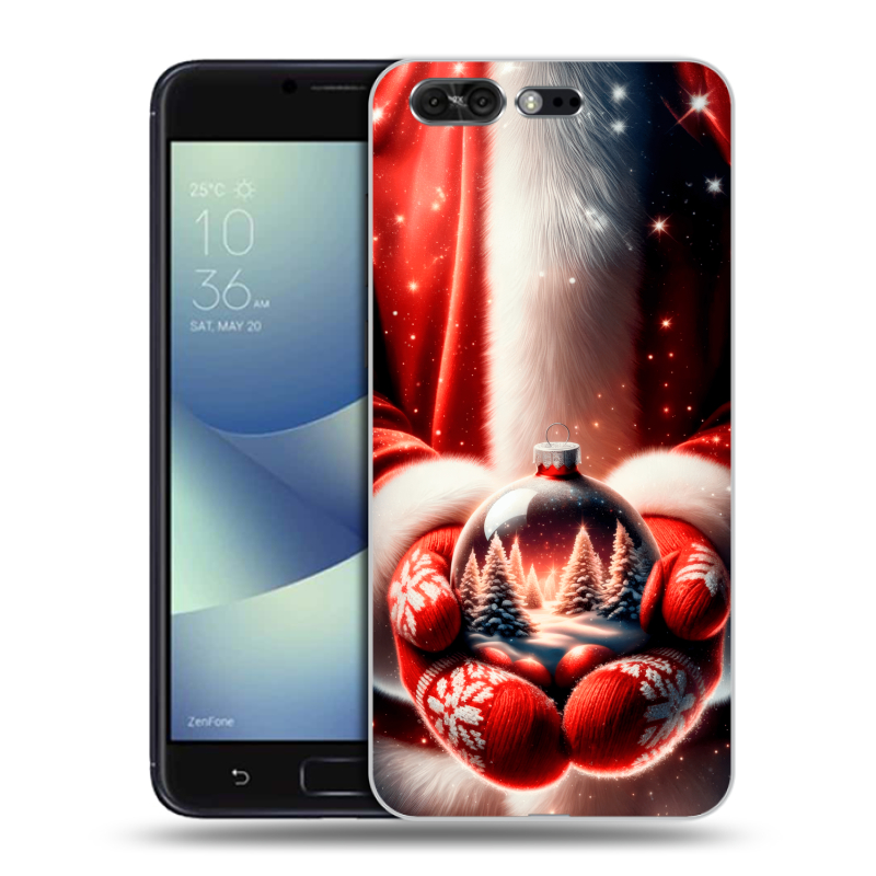 Пластиковый чехол на ASUS ZenFone 4 Pro с принтом Новый год Пластиковый чехол на ASUS ZenFone 4 Pro с принтом Новый год