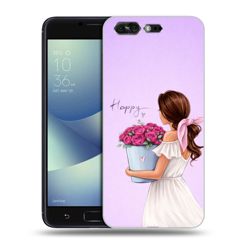 Пластиковый чехол на ASUS ZenFone 4 Pro с принтом женский Пластиковый чехол на ASUS ZenFone 4 Pro с принтом женский