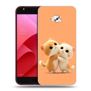 Пластиковый чехол на ASUS ZenFone 4 Selfie Pro с принтом Милые котики