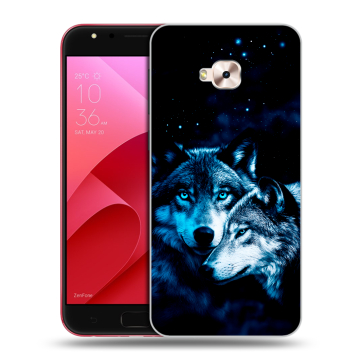 Пластиковый чехол на ASUS ZenFone 4 Selfie Pro с принтом Волки Пластиковый чехол на ASUS ZenFone 4 Selfie Pro с принтом Волки