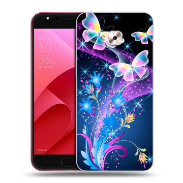 Пластиковый чехол на ASUS ZenFone 4 Selfie Pro с принтом Бабочки Пластиковый чехол на ASUS ZenFone 4 Selfie Pro с принтом Бабочки