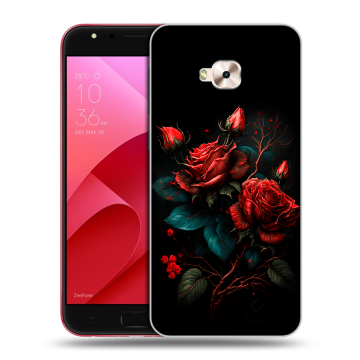 Пластиковый чехол на ASUS ZenFone 4 Selfie Pro с принтом Розы красные Пластиковый чехол на ASUS ZenFone 4 Selfie Pro с принтом Розы красные