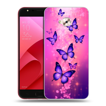 Пластиковый чехол на ASUS ZenFone 4 Selfie Pro с принтом Бабочки Пластиковый чехол на ASUS ZenFone 4 Selfie Pro с принтом Бабочки