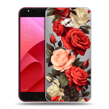 Пластиковый чехол на ASUS ZenFone 4 Selfie Pro с принтом Розы