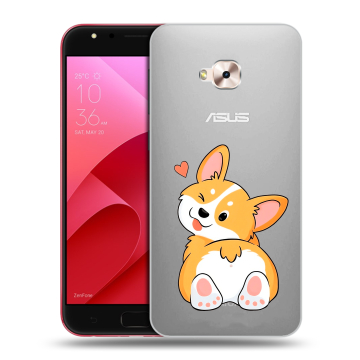 Пластиковый чехол на ASUS ZenFone 4 Selfie Pro с принтом Корги