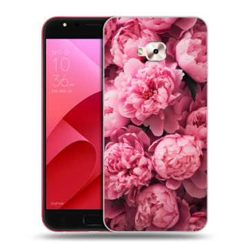 Пластиковый чехол на ASUS ZenFone 4 Selfie Pro с принтом цветы пионы