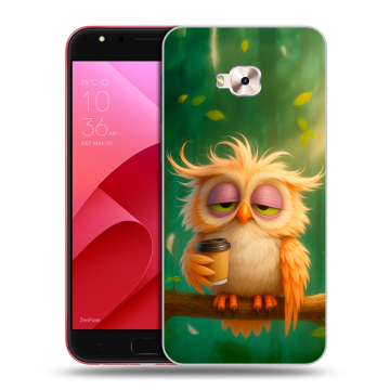 Пластиковый чехол на ASUS ZenFone 4 Selfie Pro с принтом сова Пластиковый чехол на ASUS ZenFone 4 Selfie Pro с принтом сова