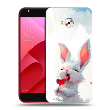 Пластиковый чехол на ASUS ZenFone 4 Selfie Pro с принтом кролик зайчик