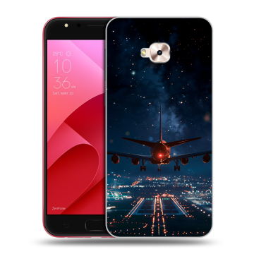 Пластиковый чехол на ASUS ZenFone 4 Selfie Pro с принтом самолет