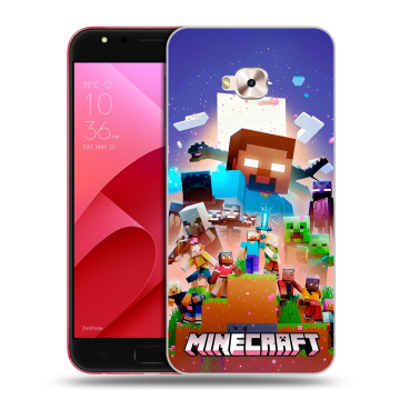 Пластиковый чехол на ASUS ZenFone 4 Selfie Pro с принтом Майнкрафт Minecraft Пластиковый чехол на ASUS ZenFone 4 Selfie Pro с принтом Майнкрафт Minecraft