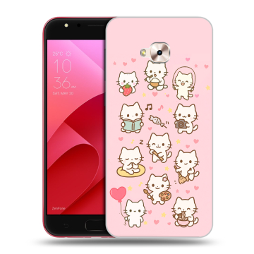 Пластиковый чехол на ASUS ZenFone 4 Selfie Pro с принтом Hello Kitty Хелоу Кити