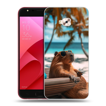 Пластиковый чехол на ASUS ZenFone 4 Selfie Pro с принтом Капибара Пластиковый чехол на ASUS ZenFone 4 Selfie Pro с принтом Капибара