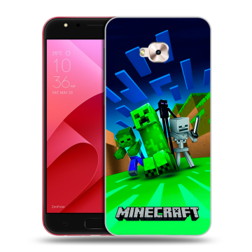 Пластиковый чехол на ASUS ZenFone 4 Selfie Pro с принтом Майнкрафт Пластиковый чехол на ASUS ZenFone 4 Selfie Pro с принтом Майнкрафт