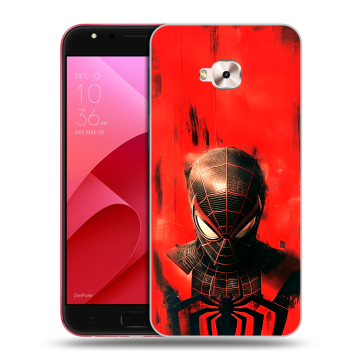 Пластиковый чехол на ASUS ZenFone 4 Selfie Pro с принтом человек паук spiderman Пластиковый чехол на ASUS ZenFone 4 Selfie Pro с принтом человек паук spiderman