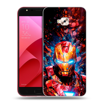 Пластиковый чехол на ASUS ZenFone 4 Selfie Pro с принтом Железный человек Ironman