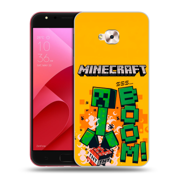 Пластиковый чехол на ASUS ZenFone 4 Selfie Pro с принтом Майнкрафт Minecraft
