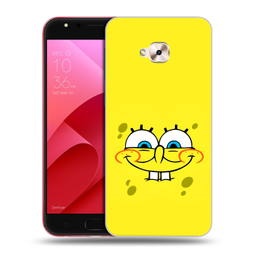 Пластиковый чехол на ASUS ZenFone 4 Selfie Pro с принтом спанчбоб спанч боб