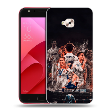 Пластиковый чехол на ASUS ZenFone 4 Selfie Pro с принтом Реал Роналдо Real Ronaldo