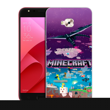 Пластиковый чехол на ASUS ZenFone 4 Selfie Pro с принтом Майнкрафт Minecraft
