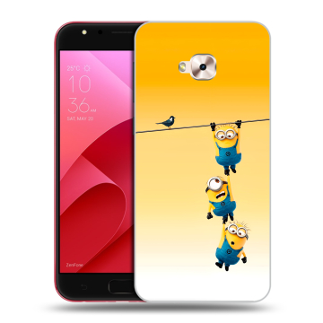 Пластиковый чехол на ASUS ZenFone 4 Selfie Pro с принтом Миньоны