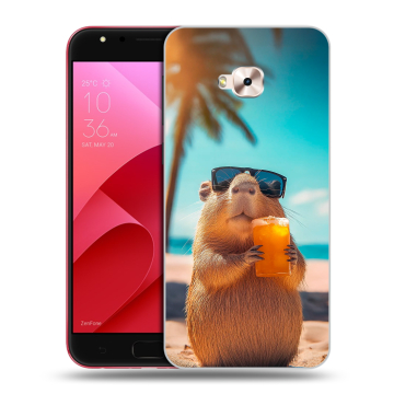 Пластиковый чехол на ASUS ZenFone 4 Selfie Pro с принтом Капибара