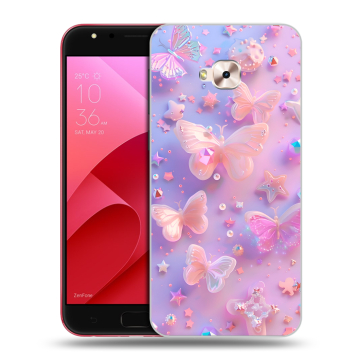 Пластиковый чехол на ASUS ZenFone 4 Selfie Pro с принтом Бабочки
