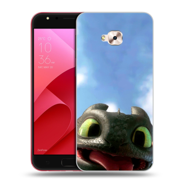 Пластиковый чехол на ASUS ZenFone 4 Selfie Pro с принтом Как приручить дракона