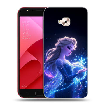 Пластиковый чехол на ASUS ZenFone 4 Selfie Pro с принтом Холодное сердце Frozen