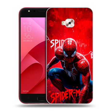 Пластиковый чехол на ASUS ZenFone 4 Selfie Pro с принтом Spiderman Человек паук Пластиковый чехол на ASUS ZenFone 4 Selfie Pro с принтом Spiderman Человек паук