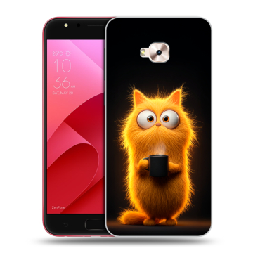 Пластиковый чехол на ASUS ZenFone 4 Selfie Pro с принтом Смешной кот