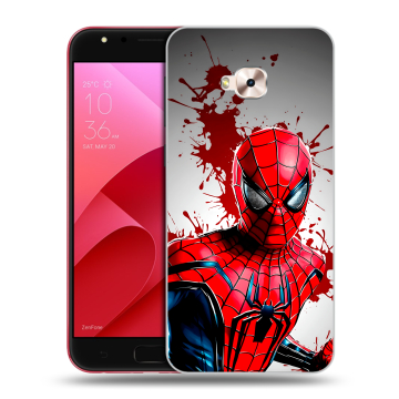 Пластиковый чехол на ASUS ZenFone 4 Selfie Pro с принтом Spiderman Человек паук