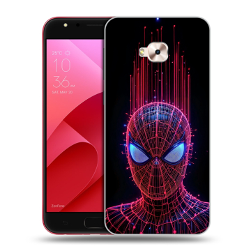 Пластиковый чехол на ASUS ZenFone 4 Selfie Pro с принтом Spiderman Человек паук