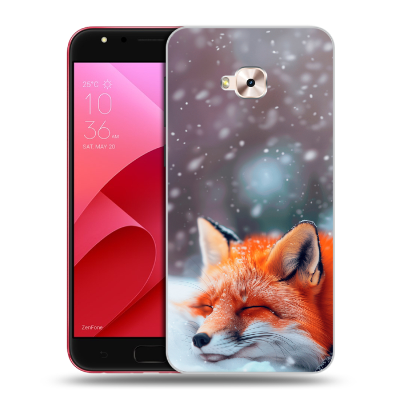 Пластиковый чехол на ASUS ZenFone 4 Selfie Pro с принтом лиса Пластиковый чехол на ASUS ZenFone 4 Selfie Pro с принтом лиса