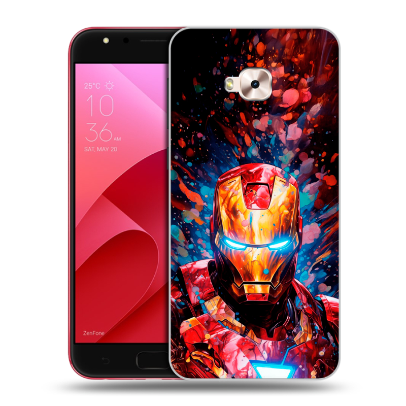 Пластиковый чехол на ASUS ZenFone 4 Selfie Pro с принтом Железный человек Ironman Пластиковый чехол на ASUS ZenFone 4 Selfie Pro с принтом Железный человек Ironman