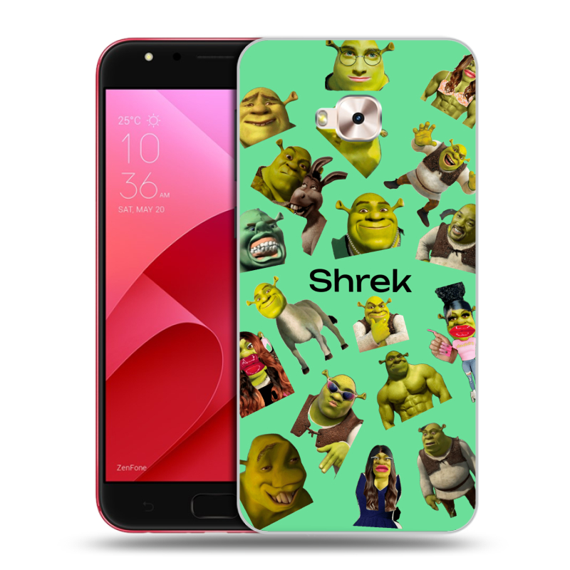 Пластиковый чехол на ASUS ZenFone 4 Selfie Pro с принтом Шрек Shrek Пластиковый чехол на ASUS ZenFone 4 Selfie Pro с принтом Шрек Shrek
