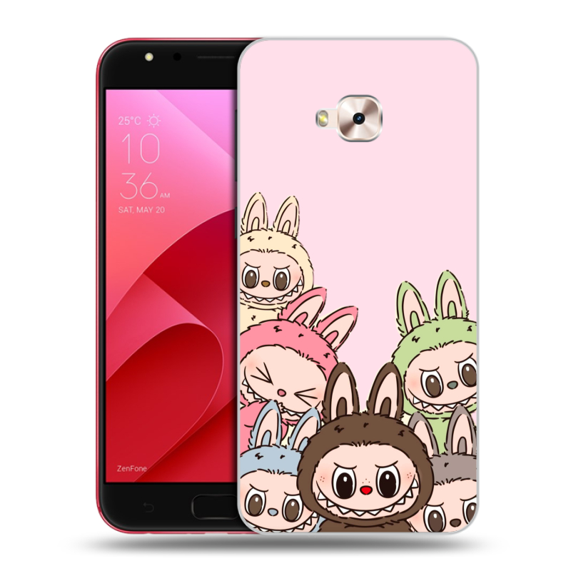 Пластиковый чехол на ASUS ZenFone 4 Selfie Pro с принтом Лабубу Пластиковый чехол на ASUS ZenFone 4 Selfie Pro с принтом Лабубу