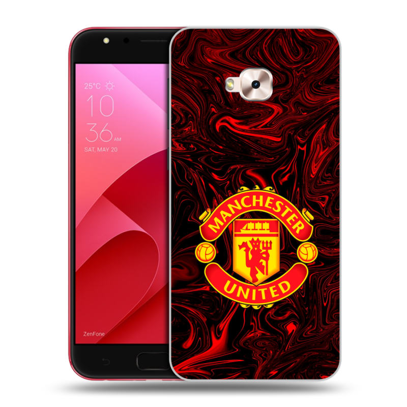 Пластиковый чехол на ASUS ZenFone 4 Selfie Pro с принтом Manchester United Пластиковый чехол на ASUS ZenFone 4 Selfie Pro с принтом Manchester United