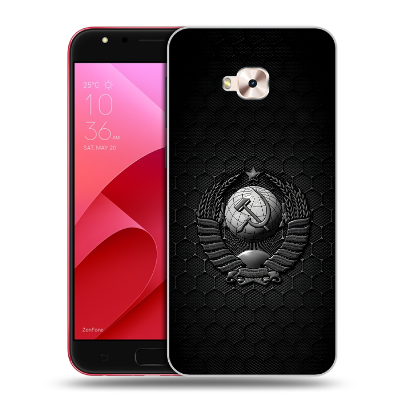 Пластиковый чехол на ASUS ZenFone 4 Selfie Pro с принтом Герб Флаг СССР Пластиковый чехол на ASUS ZenFone 4 Selfie Pro с принтом Герб Флаг СССР