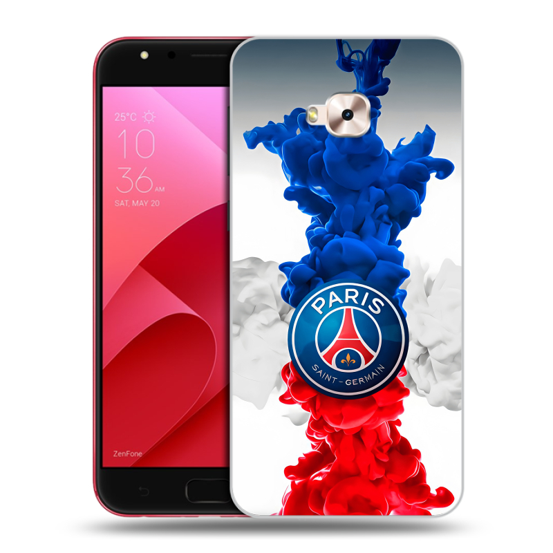 Пластиковый чехол на ASUS ZenFone 4 Selfie Pro с принтом PSG ПСЖ Пластиковый чехол на ASUS ZenFone 4 Selfie Pro с принтом PSG ПСЖ
