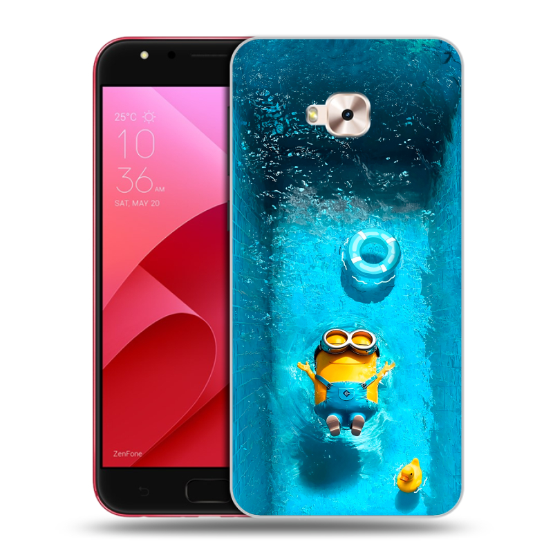 Пластиковый чехол на ASUS ZenFone 4 Selfie Pro с принтом Миньоны Пластиковый чехол на ASUS ZenFone 4 Selfie Pro с принтом Миньоны