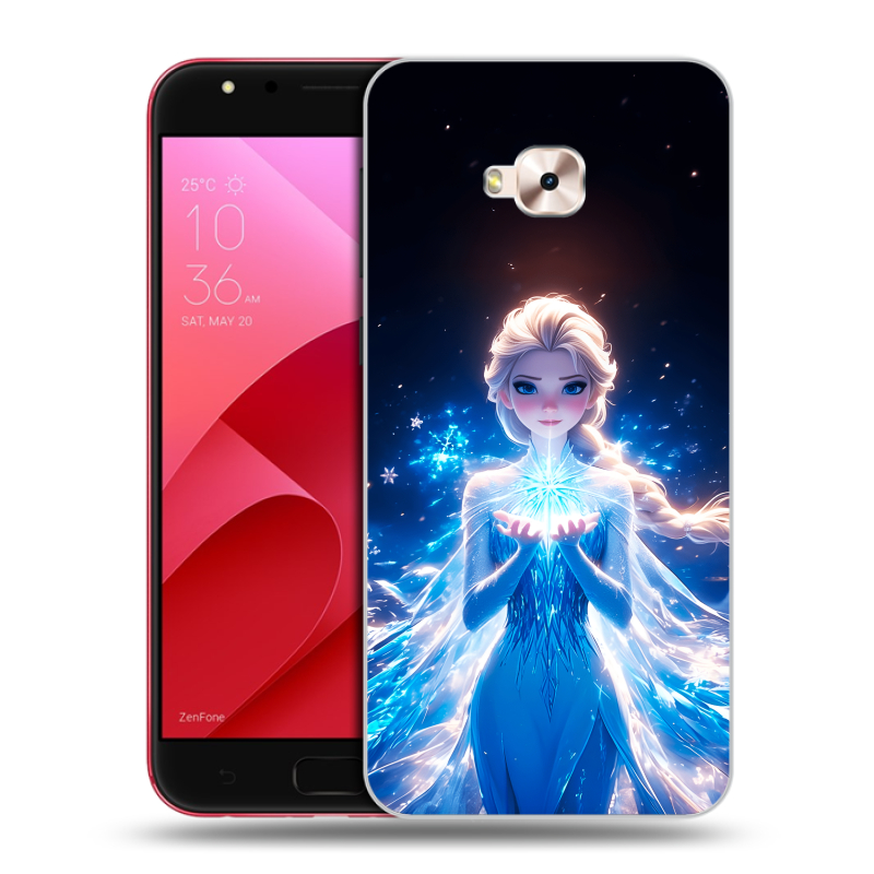 Пластиковый чехол на ASUS ZenFone 4 Selfie Pro с принтом Холодное сердце Frozen Пластиковый чехол на ASUS ZenFone 4 Selfie Pro с принтом Холодное сердце Frozen