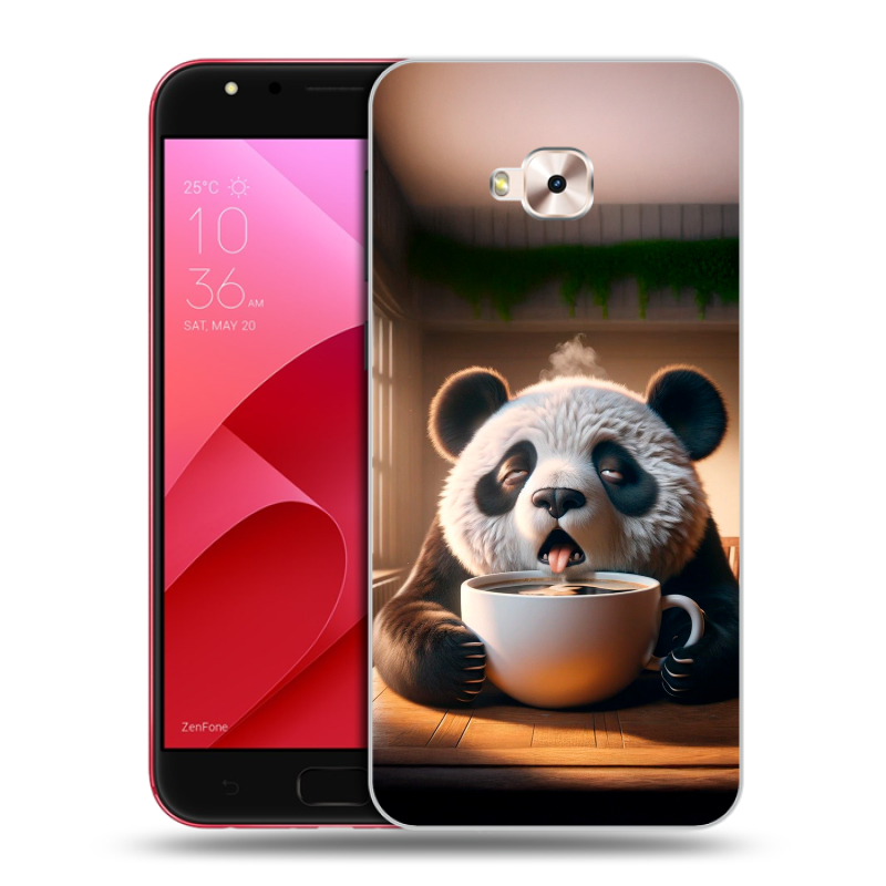 Пластиковый чехол на ASUS ZenFone 4 Selfie Pro с принтом смешная панда Пластиковый чехол на ASUS ZenFone 4 Selfie Pro с принтом смешная панда