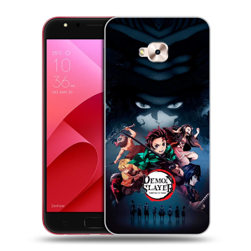 Пластиковый чехол на ASUS ZenFone 4 Selfie Pro с принтом Demon Slayer Клинок рассекающий демонов Пластиковый чехол на ASUS ZenFone 4 Selfie Pro с принтом Demon Slayer Клинок рассекающий демонов