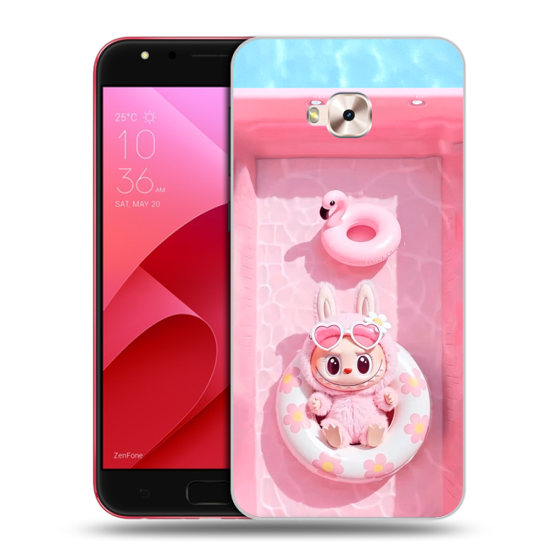 Пластиковый чехол на ASUS ZenFone 4 Selfie Pro с принтом Labubu Лабубу Пластиковый чехол на ASUS ZenFone 4 Selfie Pro с принтом Labubu Лабубу