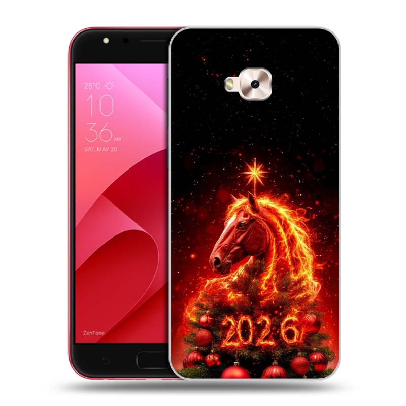 Пластиковый чехол на ASUS ZenFone 4 Selfie Pro с принтом Новый год Пластиковый чехол на ASUS ZenFone 4 Selfie Pro с принтом Новый год
