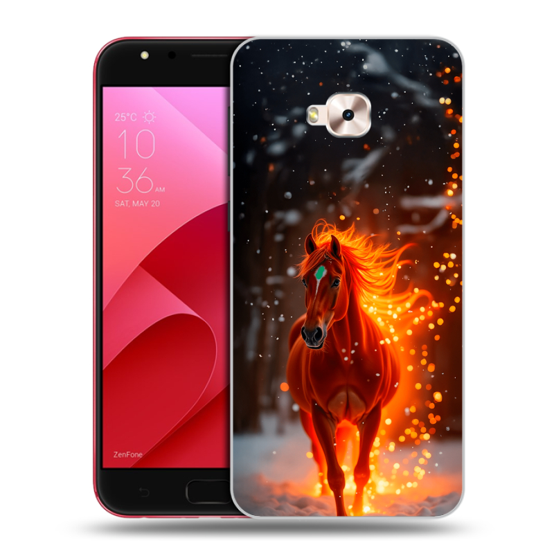 Пластиковый чехол на ASUS ZenFone 4 Selfie Pro с принтом Новый год Пластиковый чехол на ASUS ZenFone 4 Selfie Pro с принтом Новый год